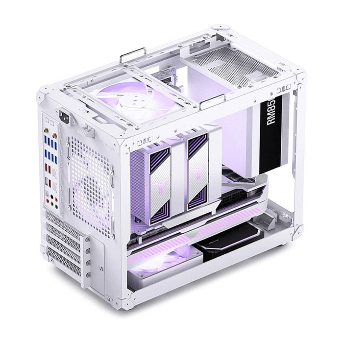 Jonsbo C6 MAX Blanco con Vidrio Templado