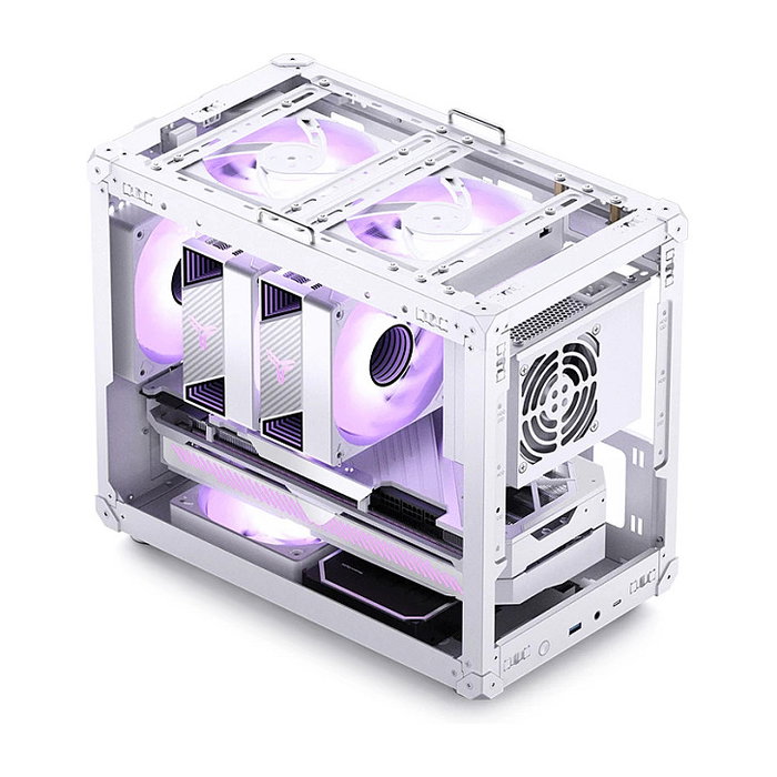 Jonsbo C6 MAX Blanco con Vidrio Templado