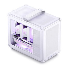 Jonsbo C6 MAX Blanco con Vidrio Templado