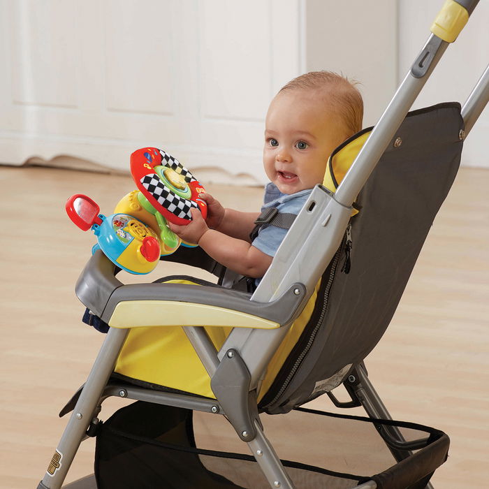 V-Tech Volante Interactivo Infantil 80-192522 con Voz, Luces y Música para Aprender Educación Vial y Conducción