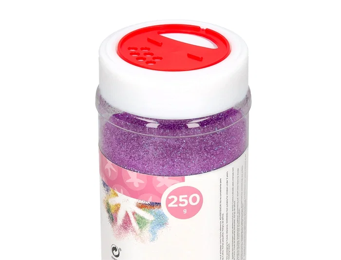 Liderpapel Purpurina Fantasía Color Metálico Violeta Pastel Bote 250 gr