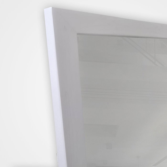 Hanah Home Espejo Cheval 145 - Blanco 45 x 145 cm, Espejo de Cuerpo Entero de Madera para Dormitorio o Salón