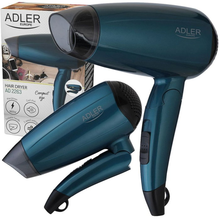 ADLER Secador de viaje 1800W plegable ADLER Secador de viaje 1800W plegable