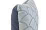 DKD Home Decor Set de 2 Cojines de Algodón Azul y Blanco 50x50 cm
