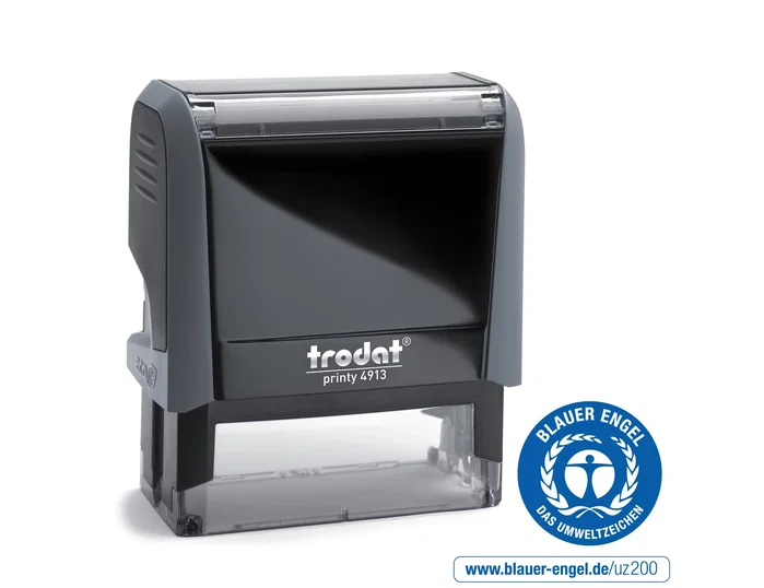 Trodat Printy 4913 Sello entintado automático carcasa gris