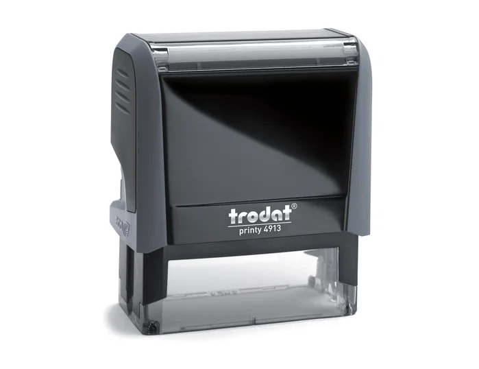 Trodat Printy 4913 Sello entintado automático carcasa gris