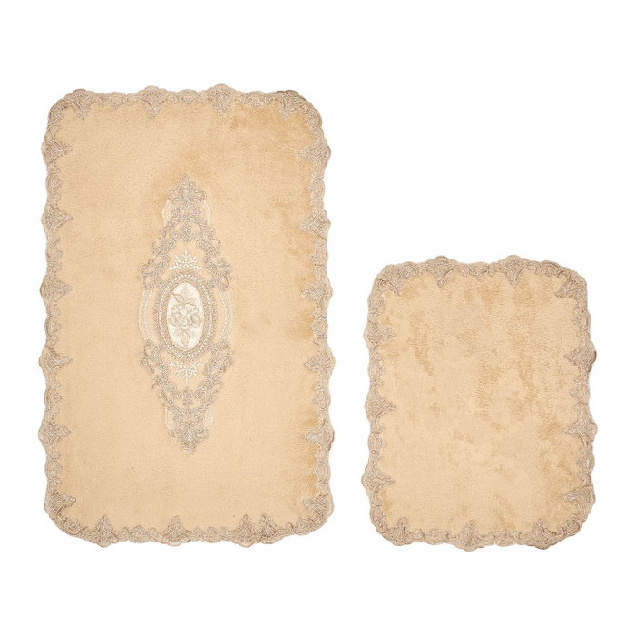 Mijölnir Juego de Alfombras de Baño Cappuccino, Lujoso y Suave, 100% Poliéster, Antideslizante, Antibacteriano, Fácil de Limpiar, 2 Piezas Mijölnir Juego de Alfombras de Baño Cappuccino, Lujoso y Suave, 100% Poliéster, Antideslizante, Antibacteriano, Fácil de Limpiar, 2 Piezas