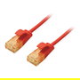 EQUIP Patch Cable Cat6A 626207 SlimFlex U/UTP 5m Rojo LSZH - Cable de Red RJ45 para 10GBase-T, PoE+