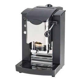 FABER-CASTELL Faber Slot Inox ESE Pad Espressomaschine Negro y Plata
