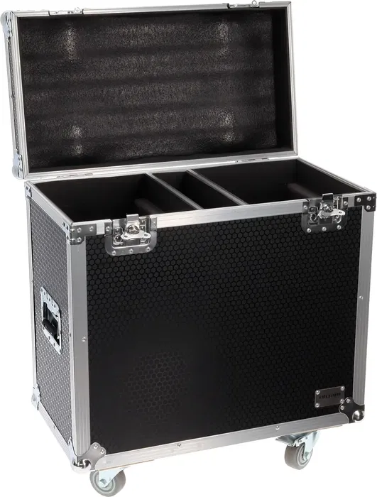 Algamlight Flight Case con Ruedas para 2 Proyectores MH200 con Compartimento para Accesorios