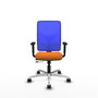 PIQUERAS Y CRESPO Silla de oficina Motilla Naranja y Azul