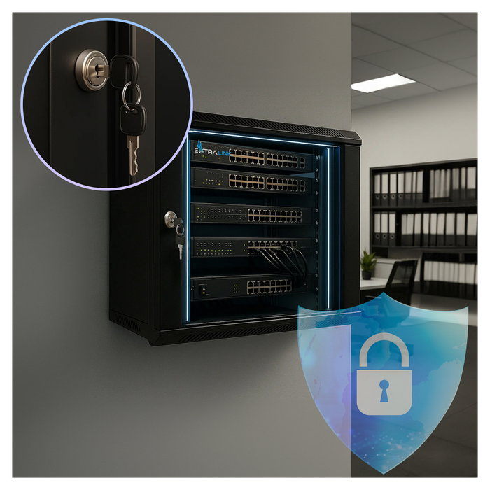 Extralink Armario rack EX.2893-4U 600x600 Negro Extralink Armario rack EX.2893-4U 600x600 Negro