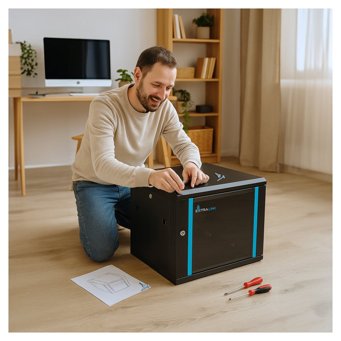 Extralink Armario rack EX.2893-4U 600x600 Negro Extralink Armario rack EX.2893-4U 600x600 Negro