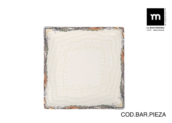 La Mediterranea Plato de Postre Albus Elite Brillo 18x18 cm La Mediterranea Plato de Postre Albus Elite Brillo 18x18 cm