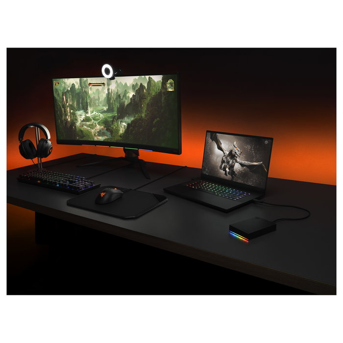 Seagate STGD5000100 Disco Duro Gaming Externo FireCuda 5TB USB 3.2 Gen 1 Negro