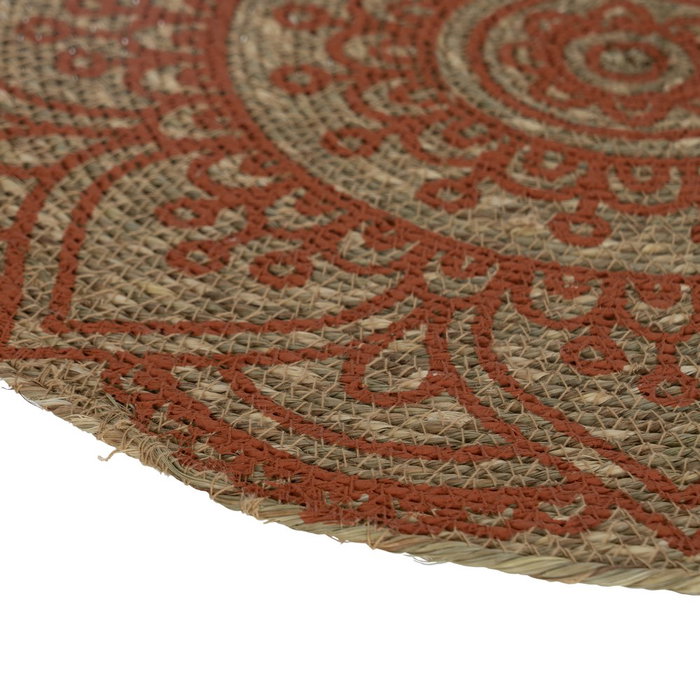 Ixia Salvamantel Impreso Terracota 38 x 38 cm Fibra de Flor de Jacinto