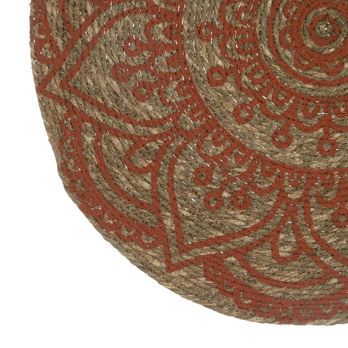 Ixia Salvamantel Impreso Terracota 38 x 38 cm Fibra de Flor de Jacinto