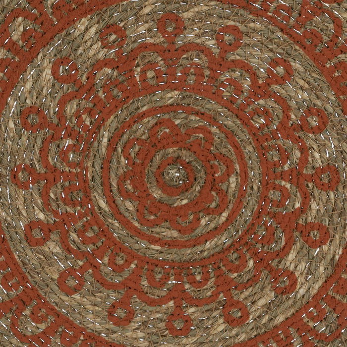 Ixia Salvamantel Impreso Terracota 38 x 38 cm Fibra de Flor de Jacinto