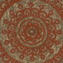 Ixia Salvamantel Impreso Terracota 38 x 38 cm Fibra de Flor de Jacinto