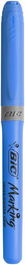 Marcador Fluor Bic Brite Liner Grip Azul (Set de 12)