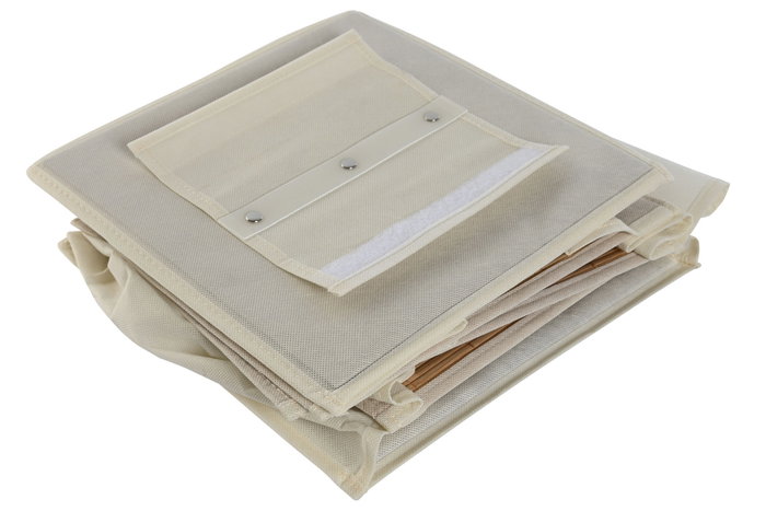 DKD Home Decor Organizador Colgante Bambú y Tela Natural