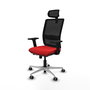 PIQUERAS Y CRESPO Silla de oficina Haches con mecanismo Sincro/Traslack Rojo/Negro