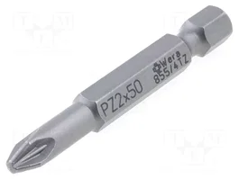 WERA Punta de destornillador Pozidriv® PZ2 50 mm TORSION