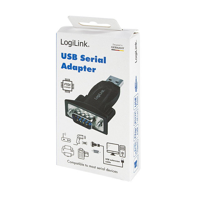 LogiLink Adaptador USB 2.0 a RS232 DB9 Macho RS232AU0034