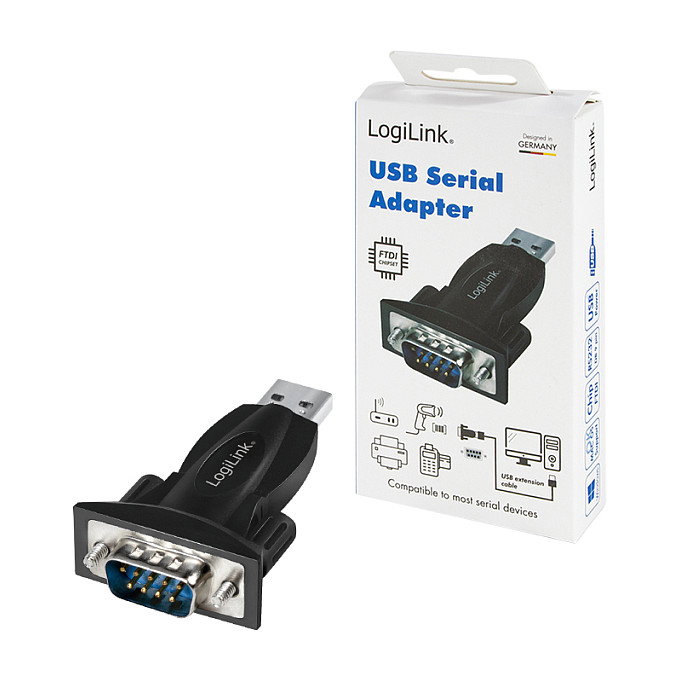 LogiLink Adaptador USB 2.0 a RS232 DB9 Macho RS232AU0034