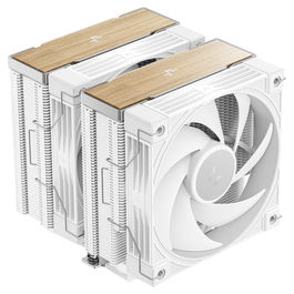 DeepCool AK620 G2 WH Cooler de CPU, Refrigerador de Aire con 2 Ventiladores PWM de 120 mm, 6 Tubos de Calor, Blanco, 57.76 CFM