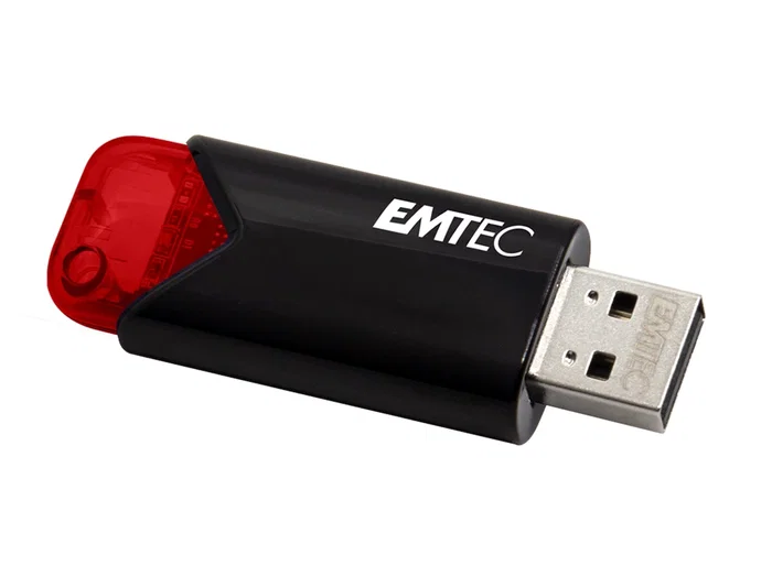 Emtec Memoria USB 3.2 Click Easy 16 GB Rojo - Velocidad de Escritura 10 Mbps para PC y Mac