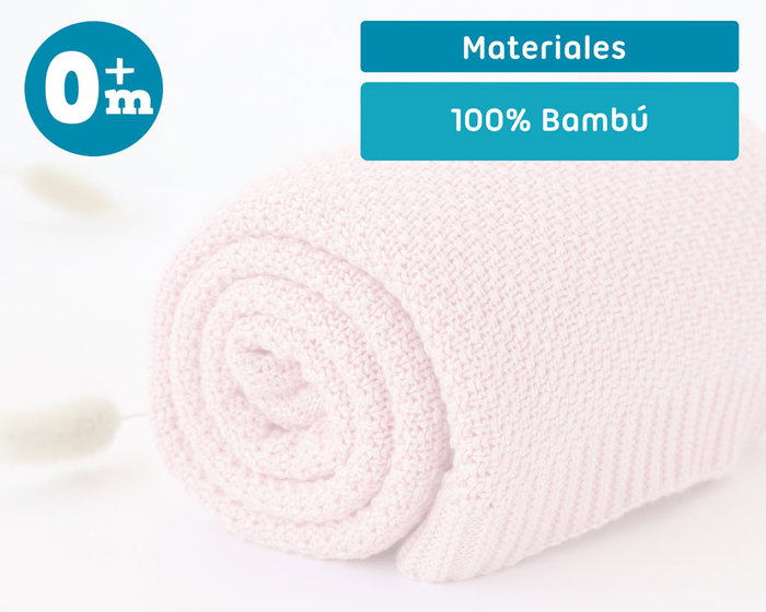 KioKids Mantita de Bambú Rosa