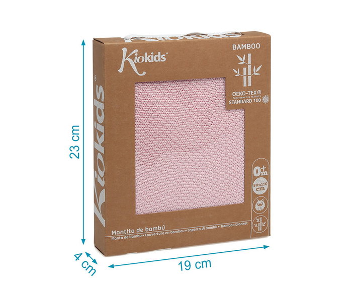 KioKids Mantita de Bambú Rosa