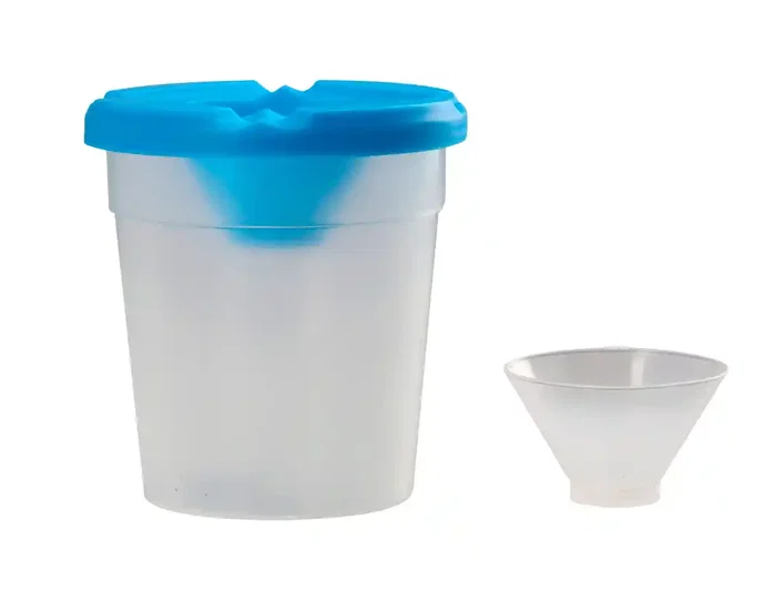 Liderpapel Vaso limpiapinceles de plástico 8x8,5 cm