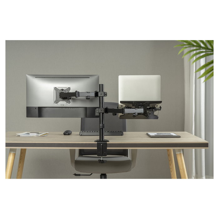 Digitus Soporte para Monitor y Portátil, Soporte para 1 Monitor de hasta 32", Capacidad de Carga 2 x 9 kg, Referencia SINGLE Digitus Soporte para Monitor y Portátil, Soporte para 1 Monitor de hasta 32", Capacidad de Carga 2 x 9 kg, Referencia SINGLE