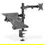 Digitus Soporte para Monitor y Portátil, Soporte para 1 Monitor de hasta 32", Capacidad de Carga 2 x 9 kg, Referencia SINGLE
