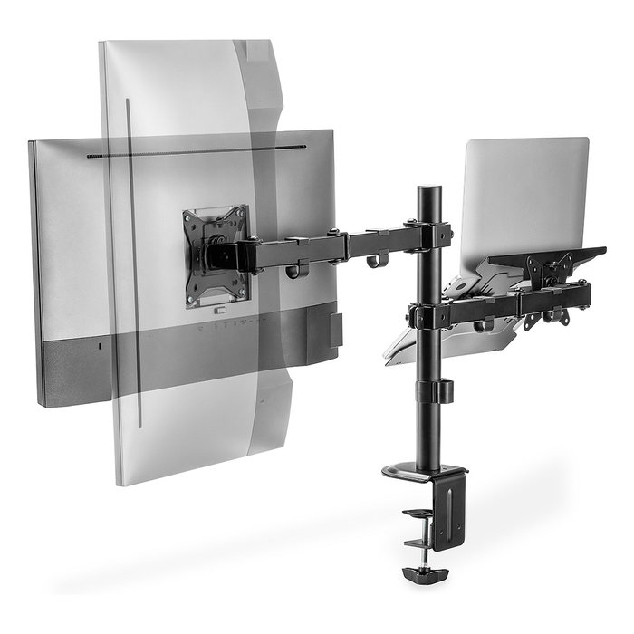 Digitus Soporte para Monitor y Portátil, Soporte para 1 Monitor de hasta 32", Capacidad de Carga 2 x 9 kg, Referencia SINGLE Digitus Soporte para Monitor y Portátil, Soporte para 1 Monitor de hasta 32", Capacidad de Carga 2 x 9 kg, Referencia SINGLE