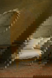 DKD Home Decor Sillon Toscana 87 x 73 x 163 cm Natural Beige Madera Enea