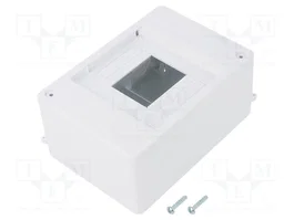 ELEKTRO-PLAST NASIELSK Carcasa MINI para 4 módulos, sin tapa, blanca