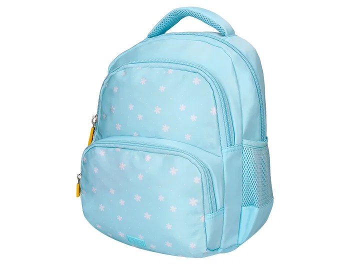 Liderpapel Mochila escolar multibolsillo infantil azul flowers Liderpapel Mochila escolar multibolsillo infantil azul flowers