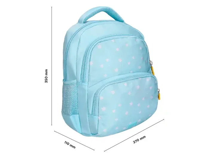 Liderpapel Mochila escolar multibolsillo infantil azul flowers Liderpapel Mochila escolar multibolsillo infantil azul flowers