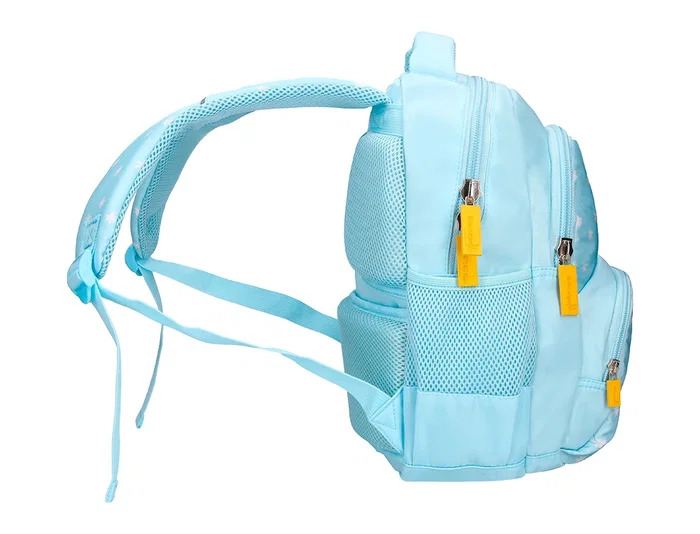 Liderpapel Mochila escolar multibolsillo infantil azul flowers Liderpapel Mochila escolar multibolsillo infantil azul flowers