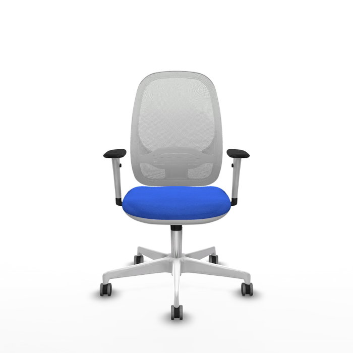 PIQUERAS Y CRESPO Silla de oficina Cilanco con mecanismo Sincro, Azul y Blanco PIQUERAS Y CRESPO Silla de oficina Cilanco con mecanismo Sincro, Azul y Blanco