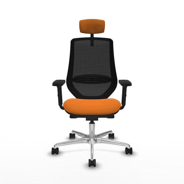 PIQUERAS Y CRESPO Silla de oficina Mardos Naranja y Negro PIQUERAS Y CRESPO Silla de oficina Mardos Naranja y Negro
