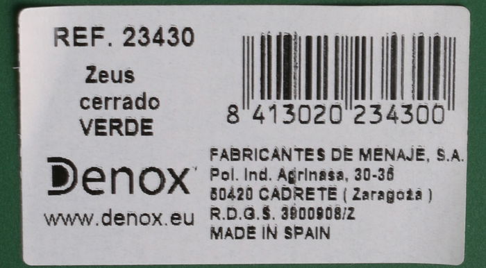 Denox Cubo Basura Reciclaje 65L Cerrado Verde 29 cm x 59 cm x 67 cm (2 Unidades)