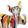 Figura Gato Multicolor Resina Decoración 32 X 13 X 28,50 cm