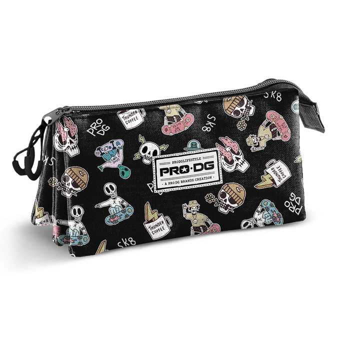 Pro-Dg Estuche Portatodo Triple Underground Ripstop Repelente Liquidos Negro 1L 23.5x10x5 cm