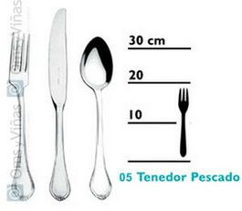 ROMA Tenedor de Pescado Colección ROMA - Tenedor para Cubertería