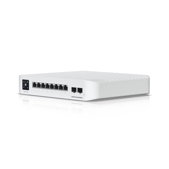 Ubiquiti UniFi USW-PRO-8-POE Switch Gestionado L2/L3, 8 Puertos GbE, 2 SFP+, 120W PoE, Blanco