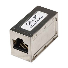Intellinet Copla RJ45 F/UTP (FTP) Cat5e 8P8C Oro Metálica Plata - Compatible con EIA/TIA, UL